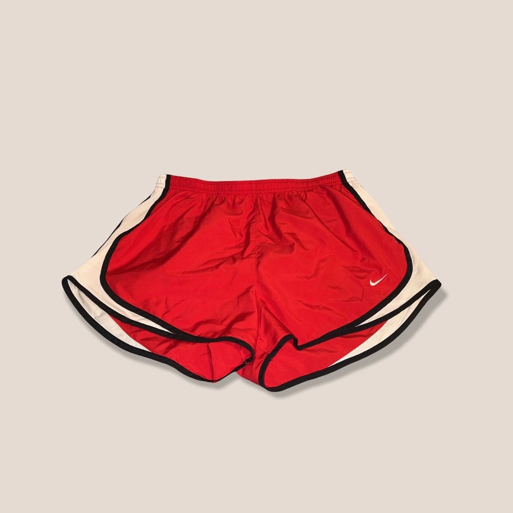 Red Nike Women's Tempo Dry Core 3'' Running Shorts